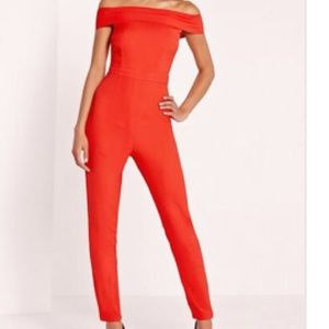 Missguided Crepe Bardot Jumpsuit